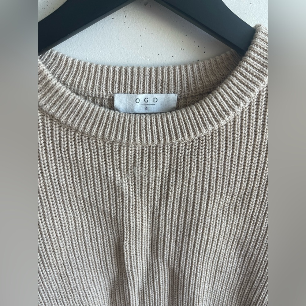 OGD One Grey Day Orson Crewneck Pullover in Latte Size S - Picture 4 of 6